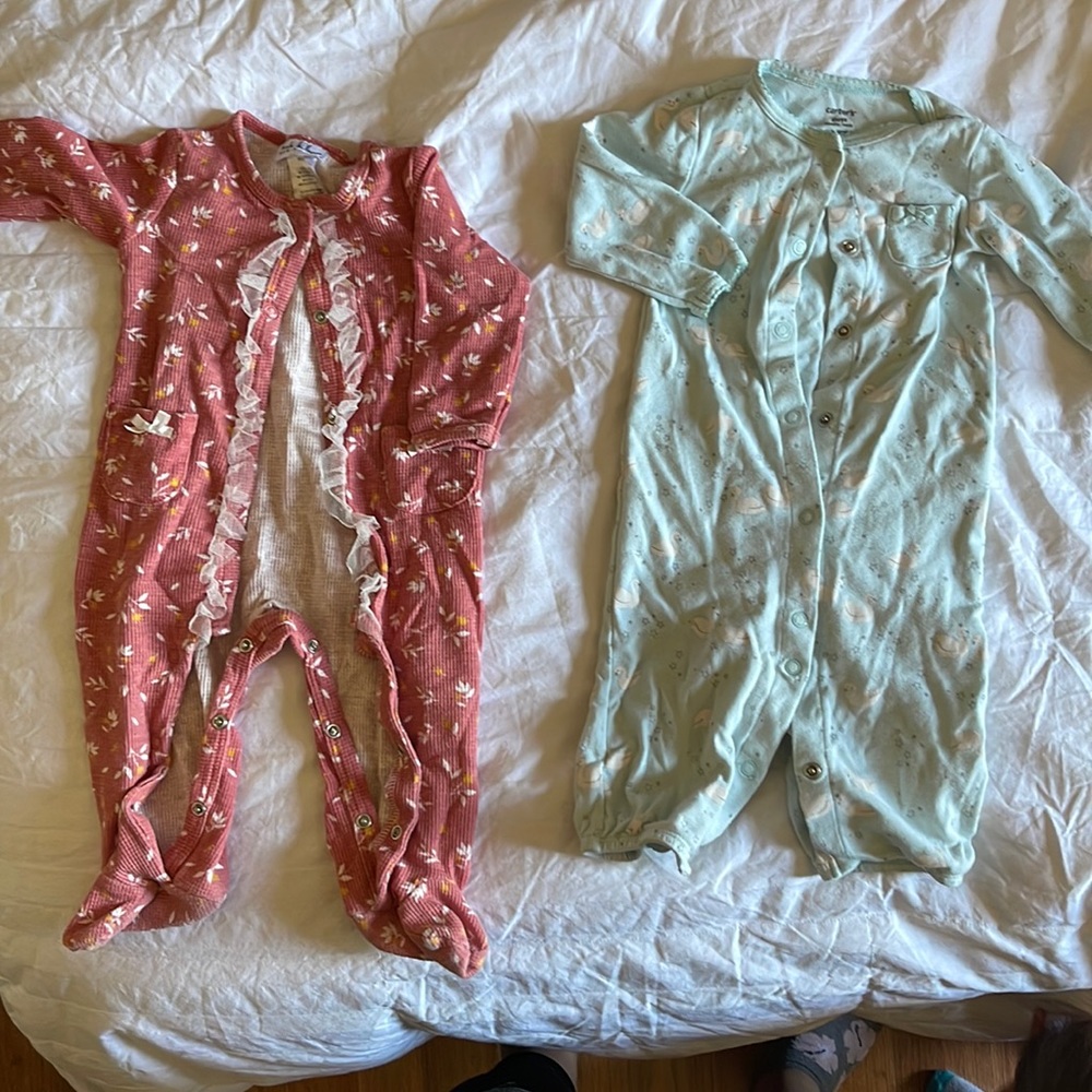 CARTER’S baby girl 2 pack pajamas